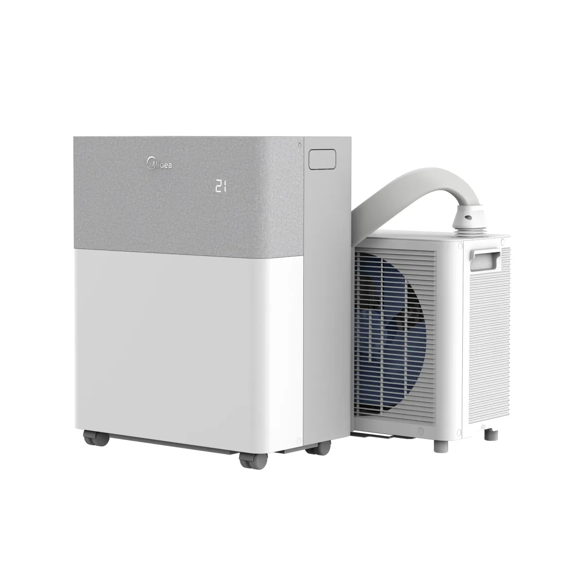 Midea PortaSplit Cool 8.000 BTU mobile Split-Klimaanlage – Produktansicht schräg